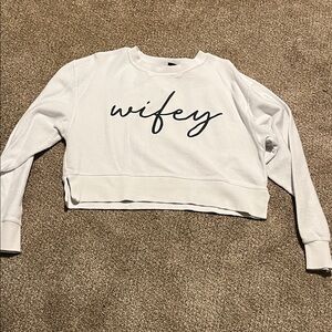 White 'Wifey' Women's Top